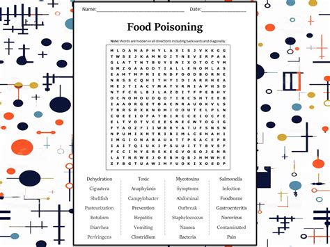 food poisoning crossword clue